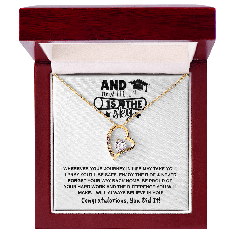 The Limit Is the Sky Graduation | Forever Love Necklace