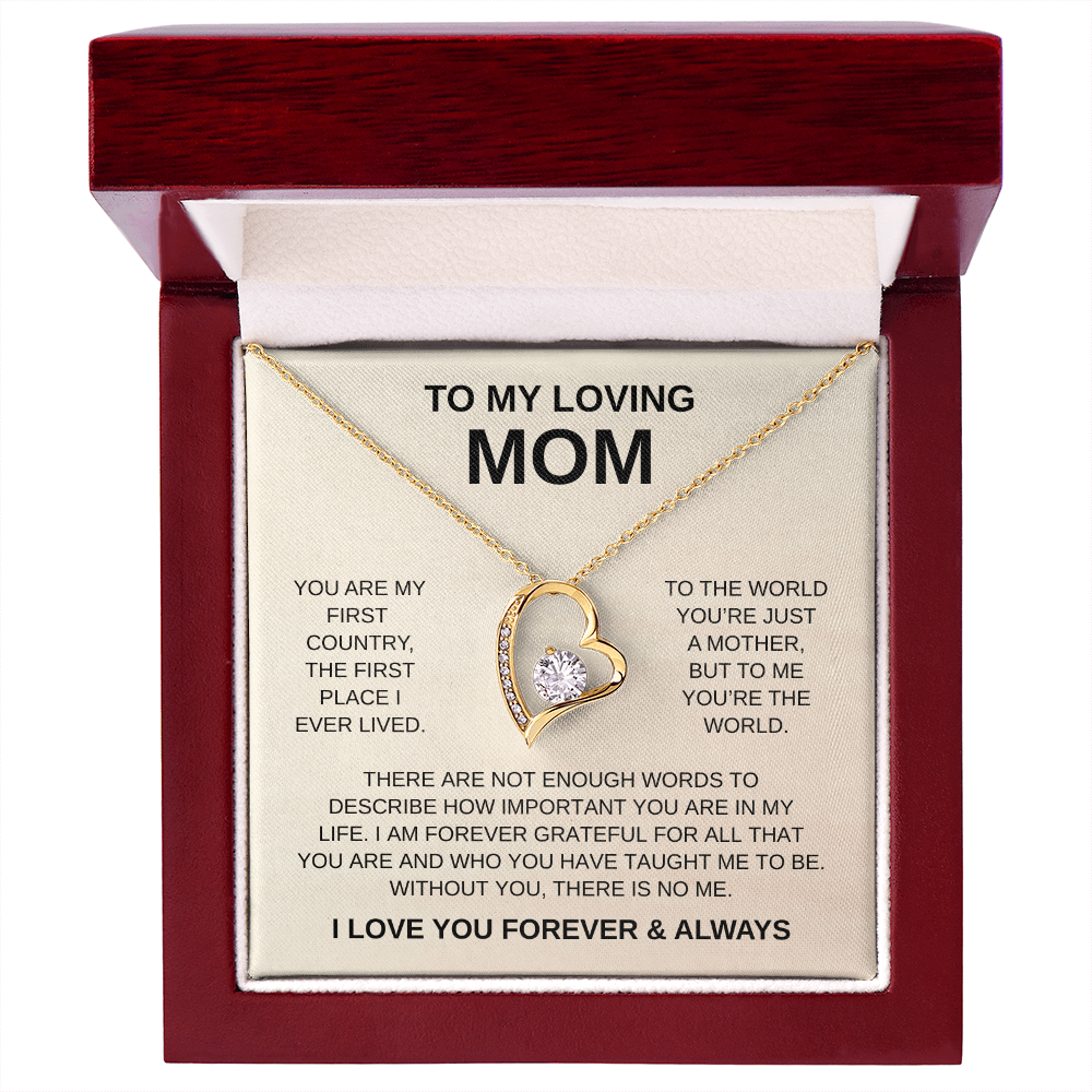 To My Loving Mom | Forever Love Necklace