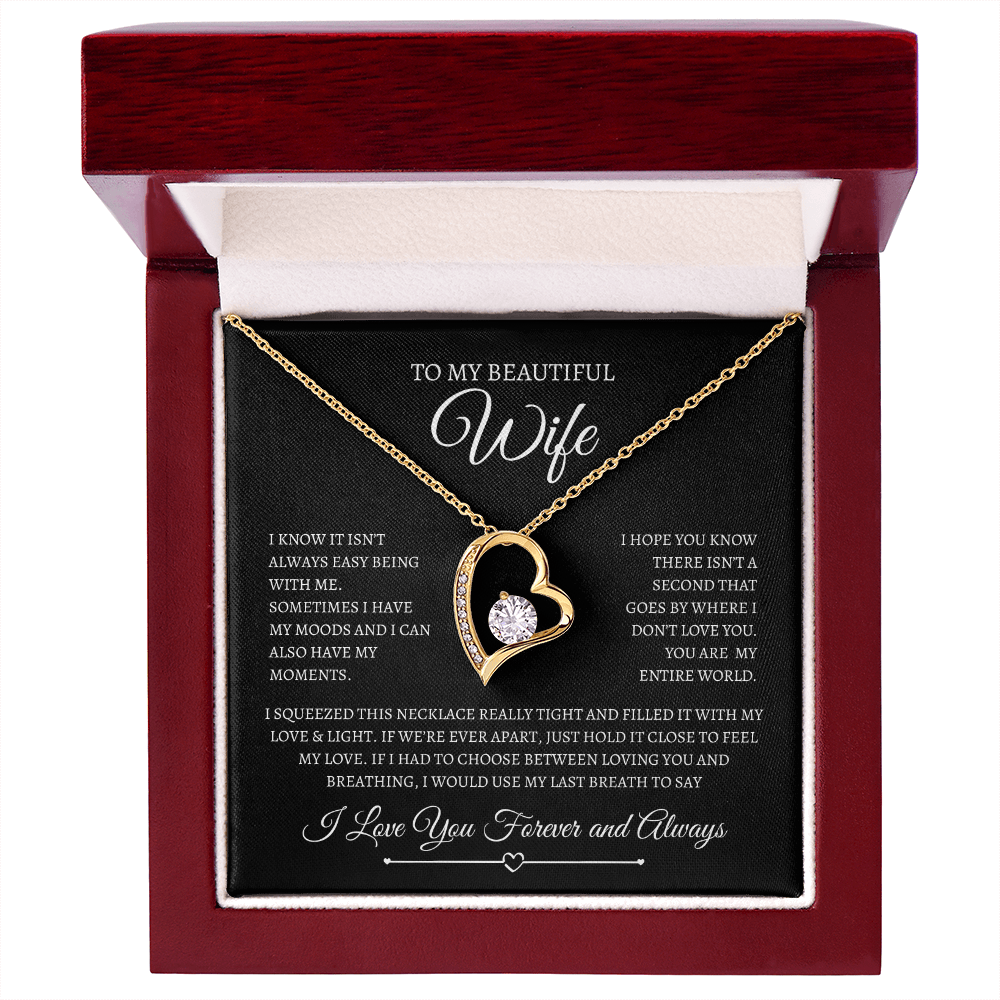 To My Beautiful Wife | Forever Love Necklace