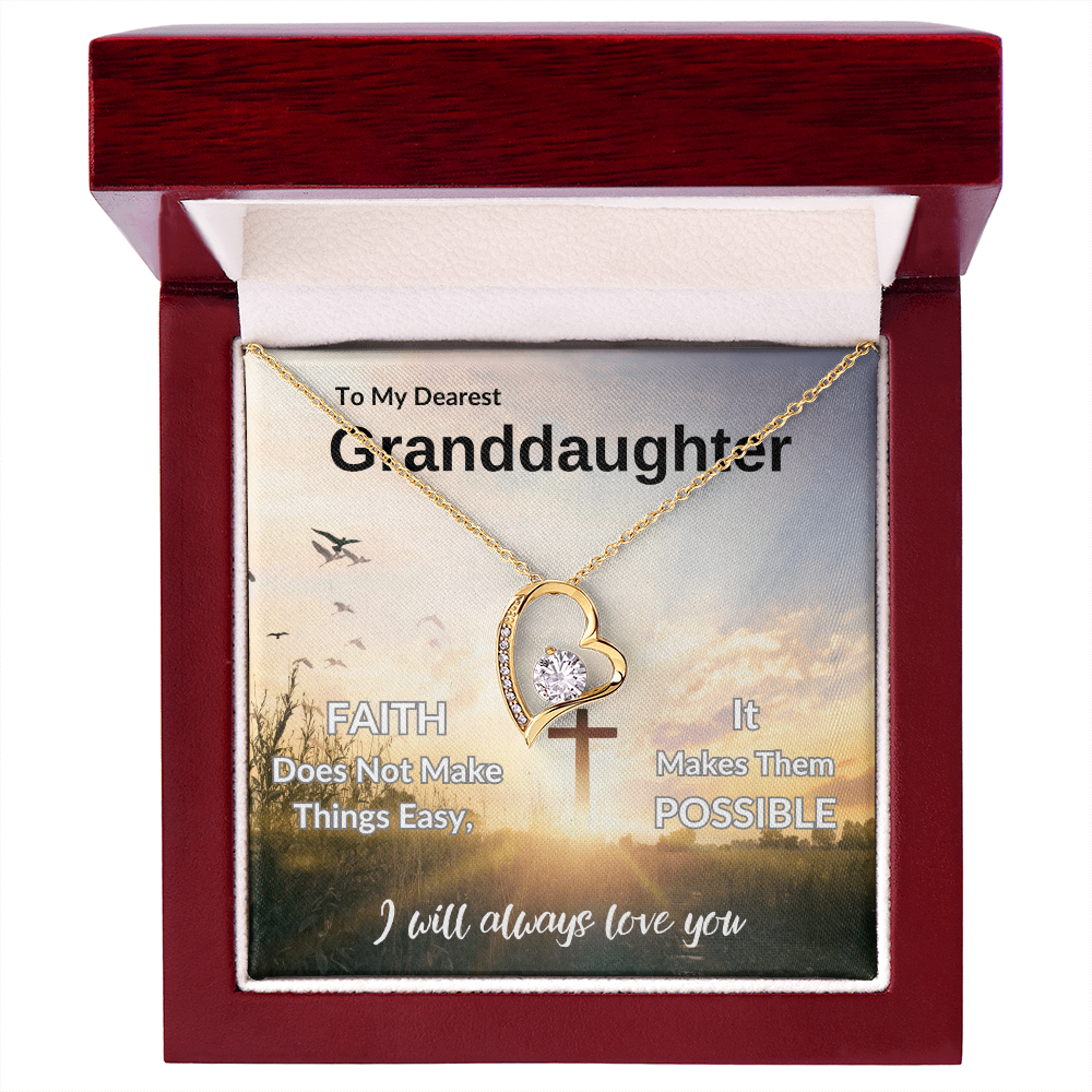 To My Dearest Granddaughter | Forever Love Necklace