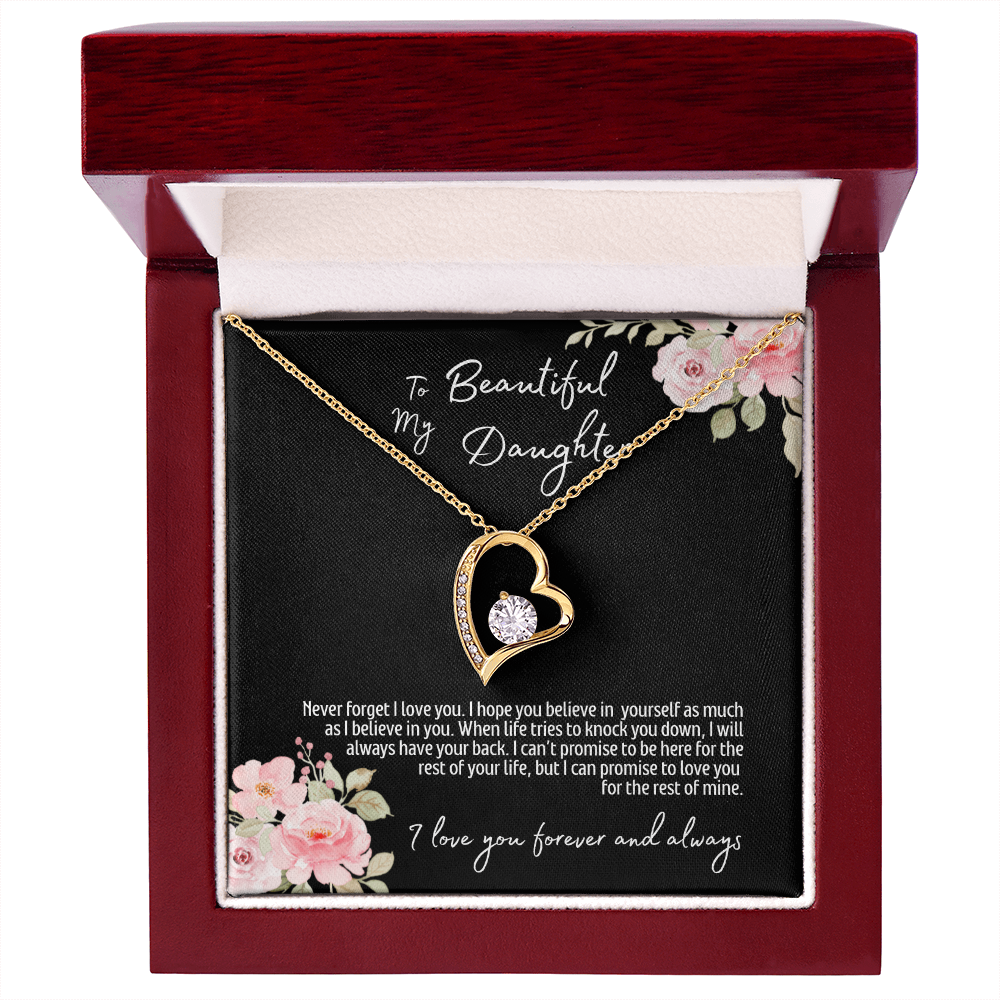 To My Beautiful Daughter | Forever Love Necklace