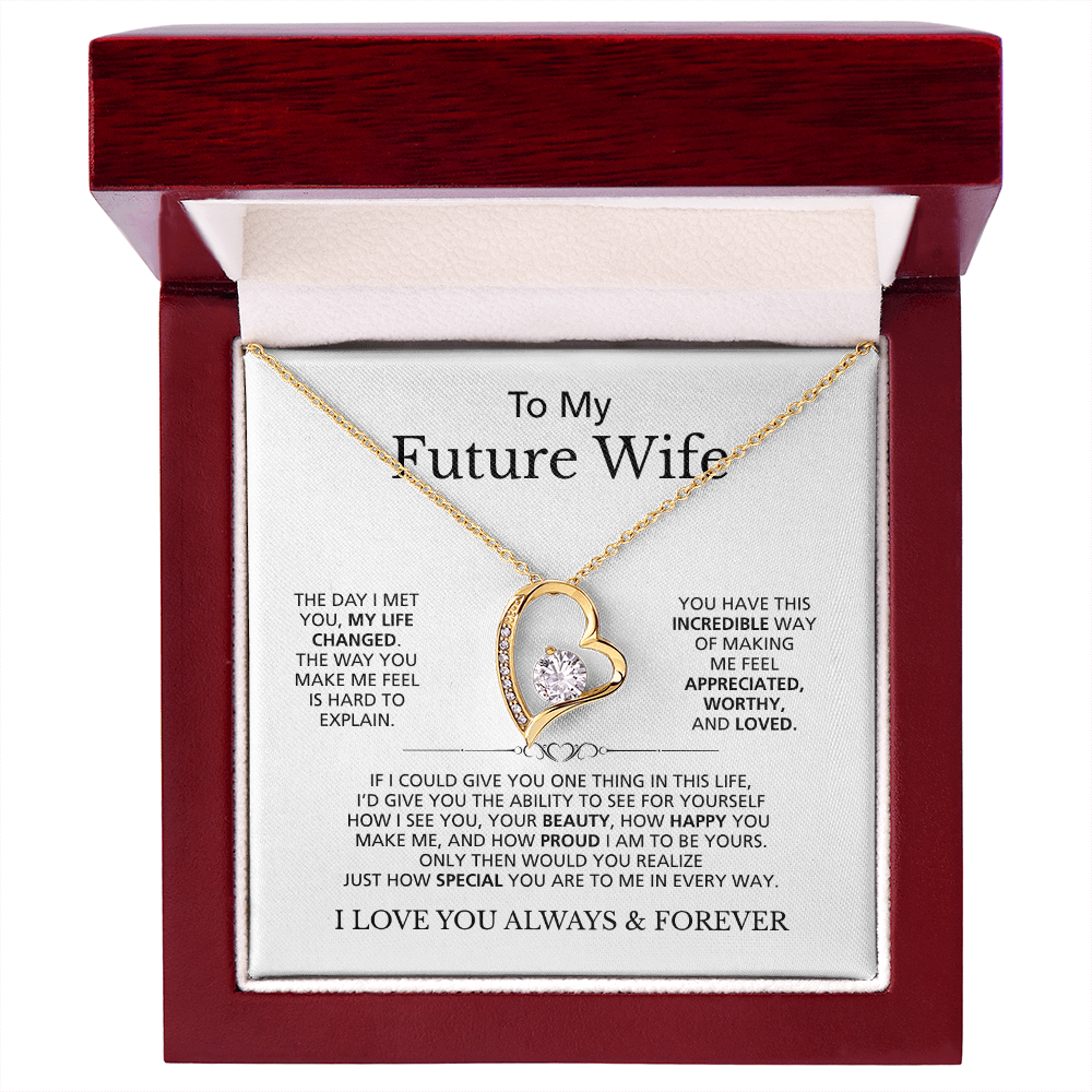 To My Future Wife I Love You Always & Forever | Forever Love Necklace