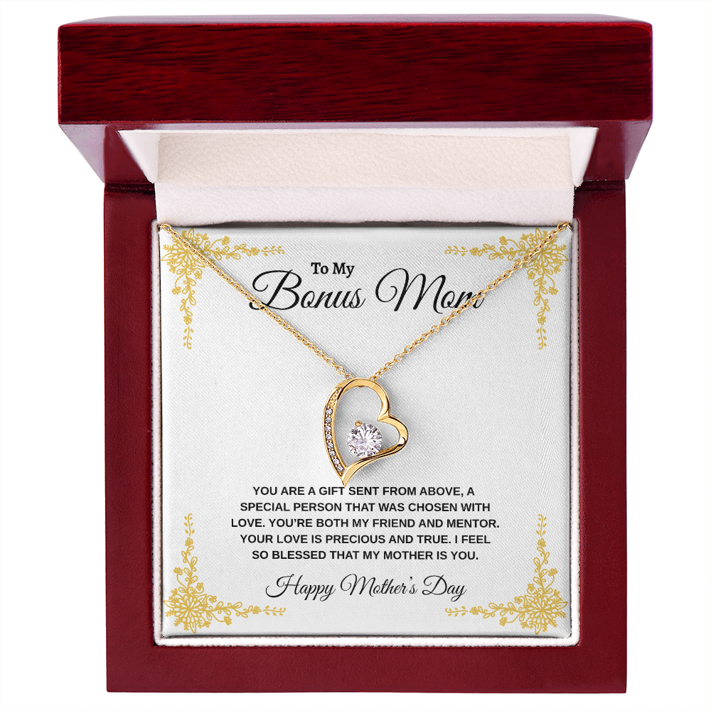 Bonus Mom Happy Mother's Day | Forever Love Necklace
