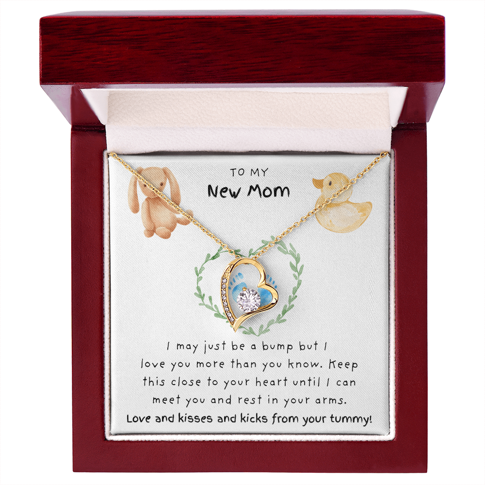 To My New Mom Blue | Forever Love Necklace