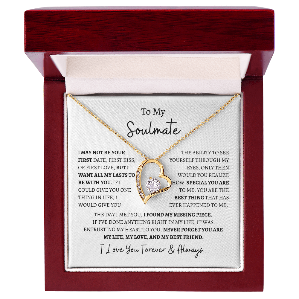 To My Soulmate "I Love You Forever & Always" | Forever Love Necklace