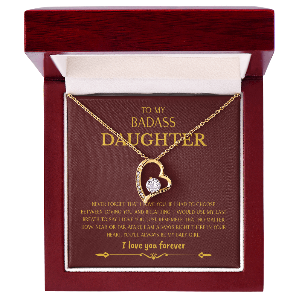 To My Badass Daughter | Forever Love Necklace