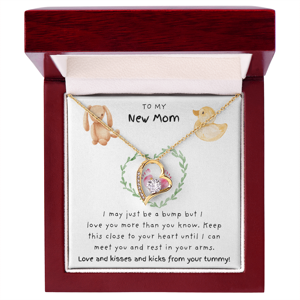 To My New Mom Pink | Forever Love Necklace