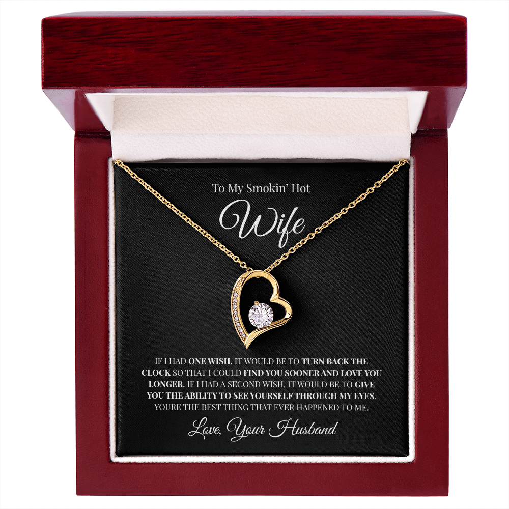 To My Smokin' Hot Wife | Forever Love Necklace