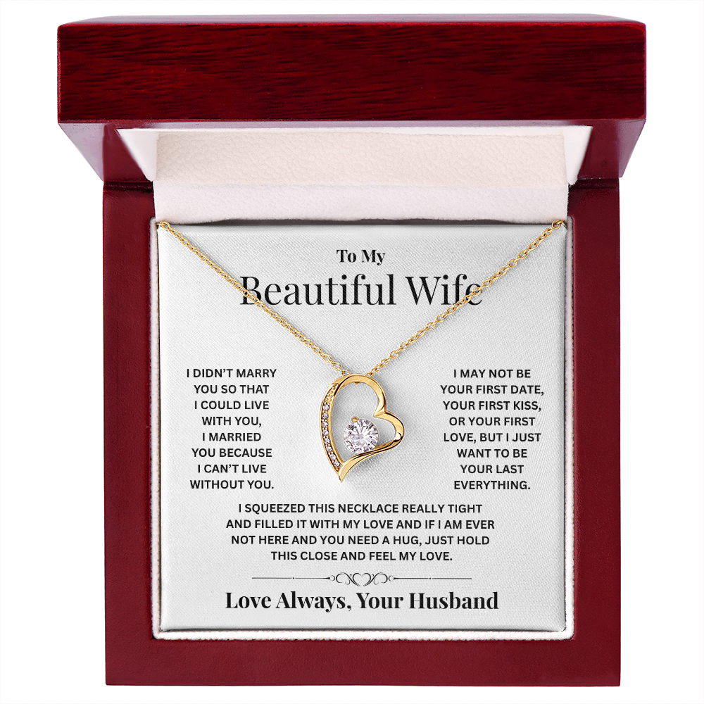 To My Beautiful Wife | Forever Love Necklace