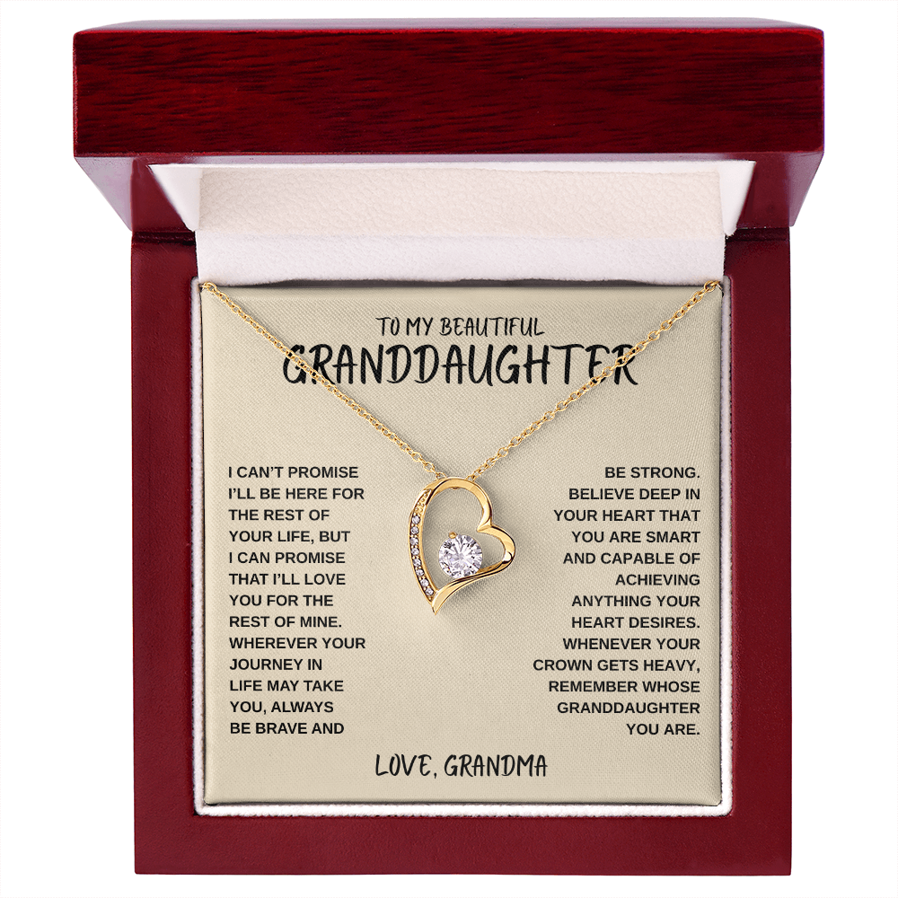 To My Beautiful Granddaughter | Forever Love Necklace