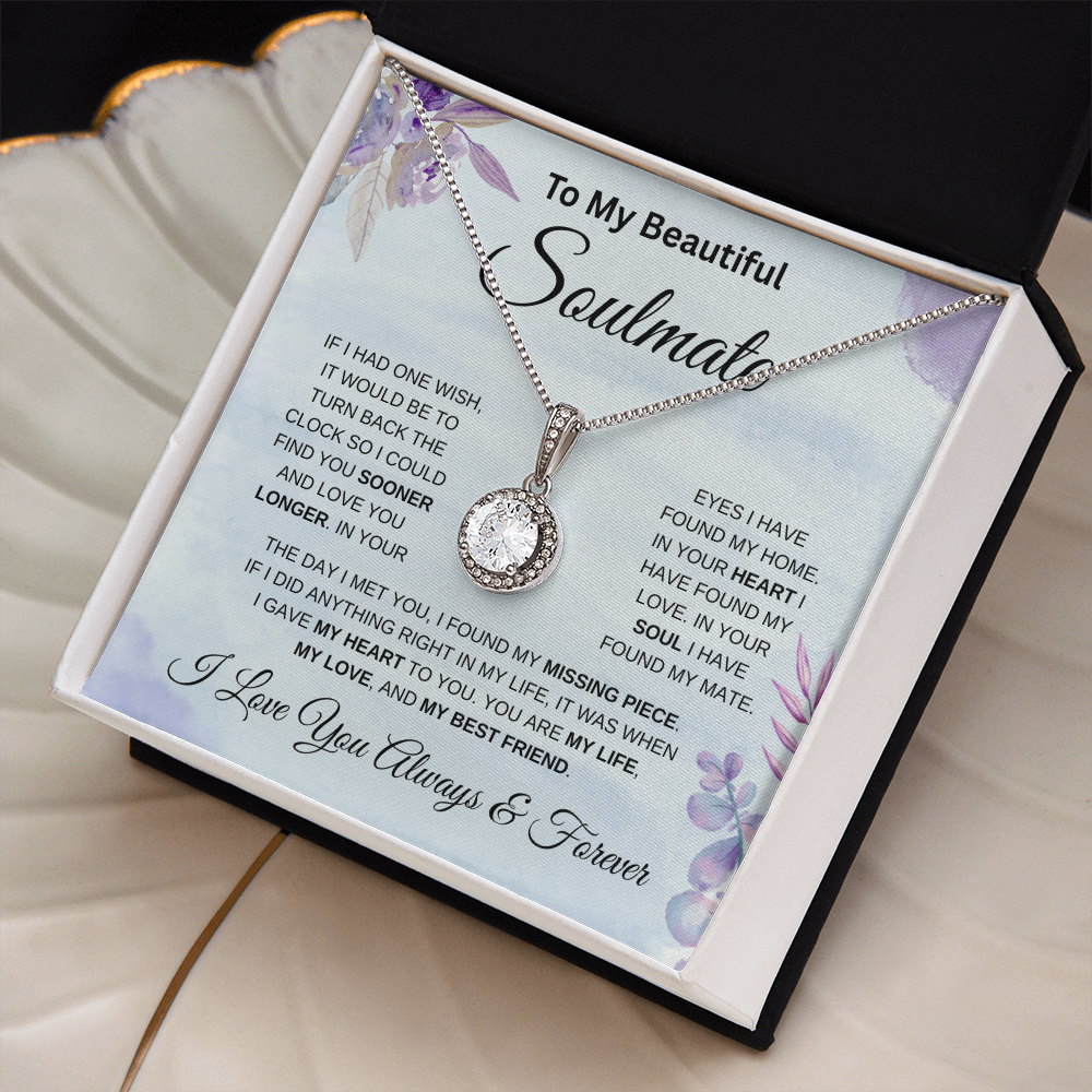 To My Beautiful Soulmate Blue  | Eternal Hope Necklace