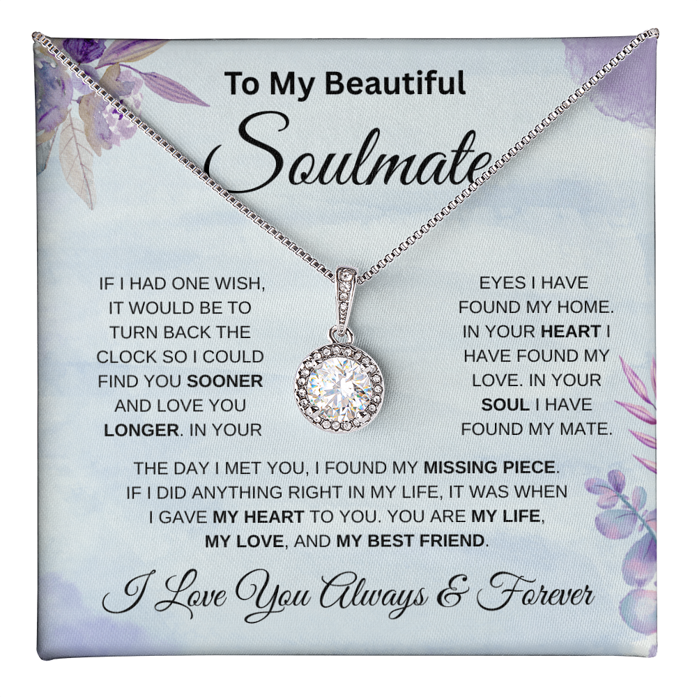 To My Beautiful Soulmate Blue  | Eternal Hope Necklace