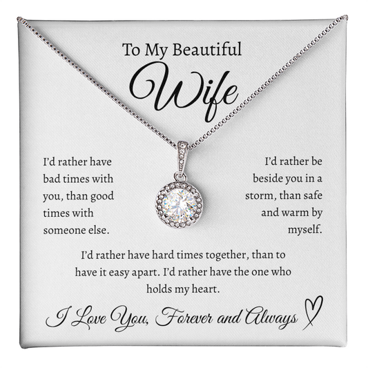 To My Beautiful Wife | Eternal Hope Necklace