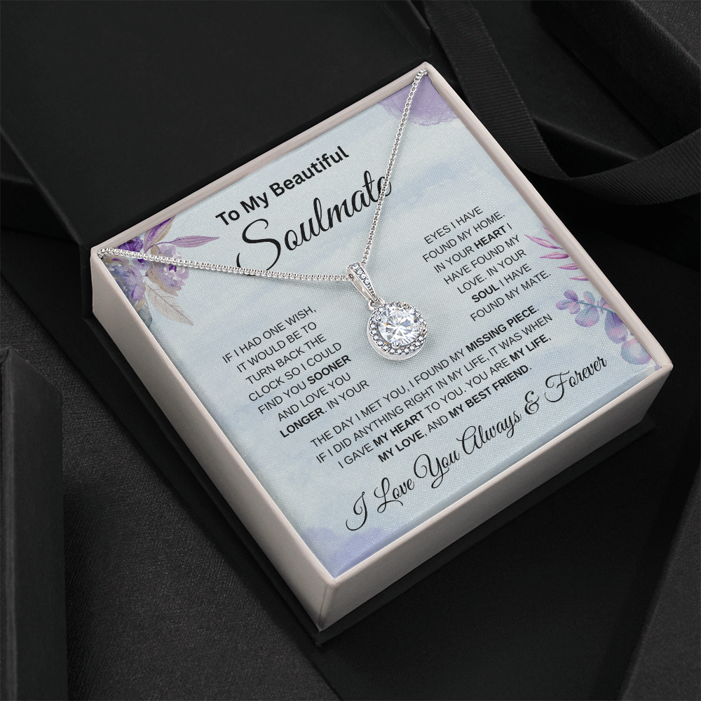 To My Beautiful Soulmate Blue  | Eternal Hope Necklace
