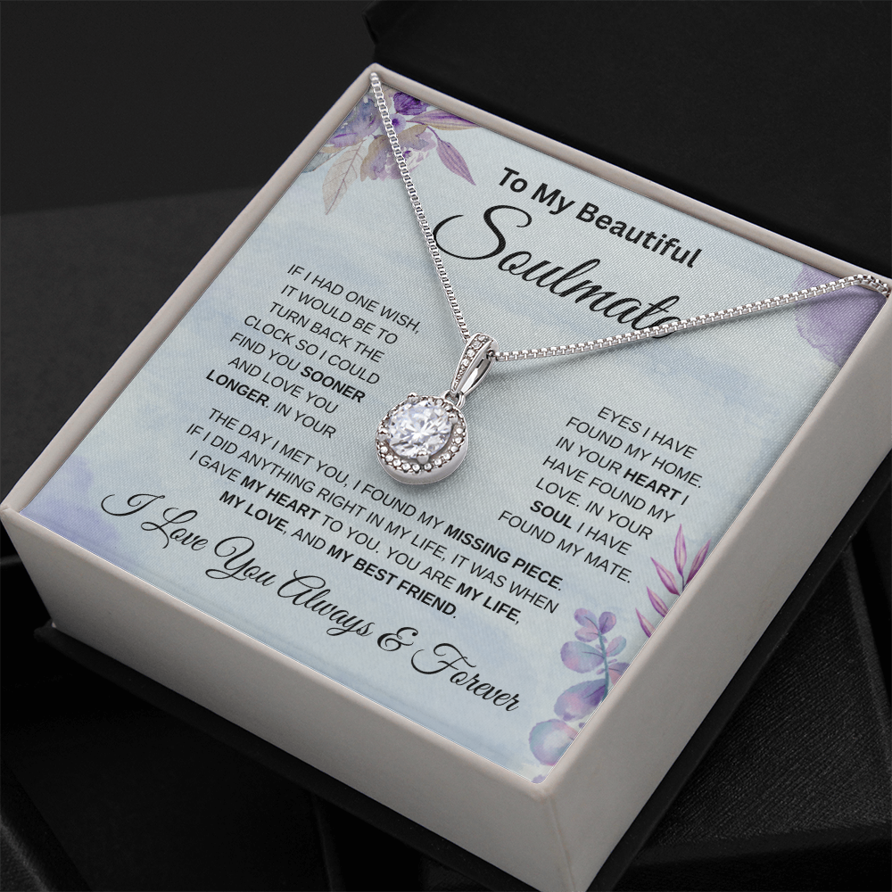 To My Beautiful Soulmate Blue  | Eternal Hope Necklace