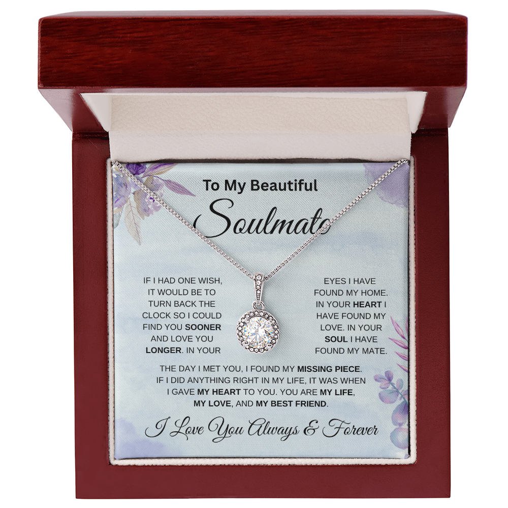 To My Beautiful Soulmate Blue  | Eternal Hope Necklace
