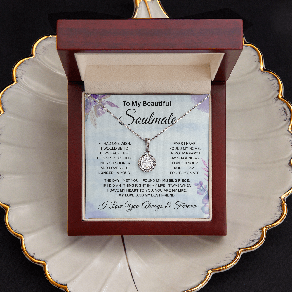 To My Beautiful Soulmate Blue  | Eternal Hope Necklace