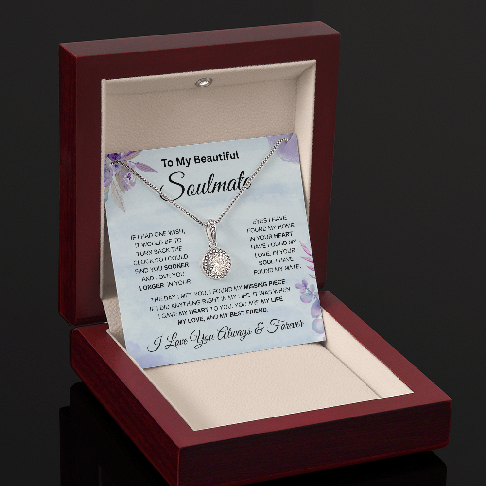 To My Beautiful Soulmate Blue  | Eternal Hope Necklace