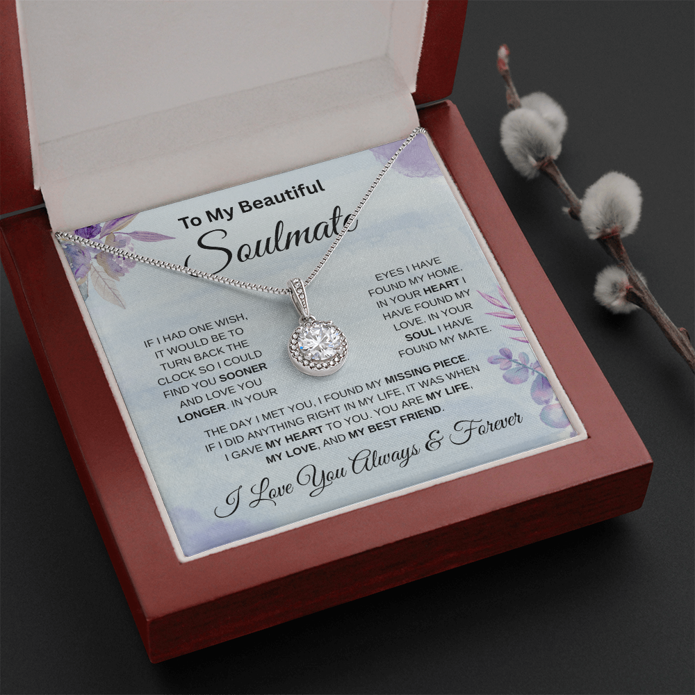 To My Beautiful Soulmate Blue  | Eternal Hope Necklace