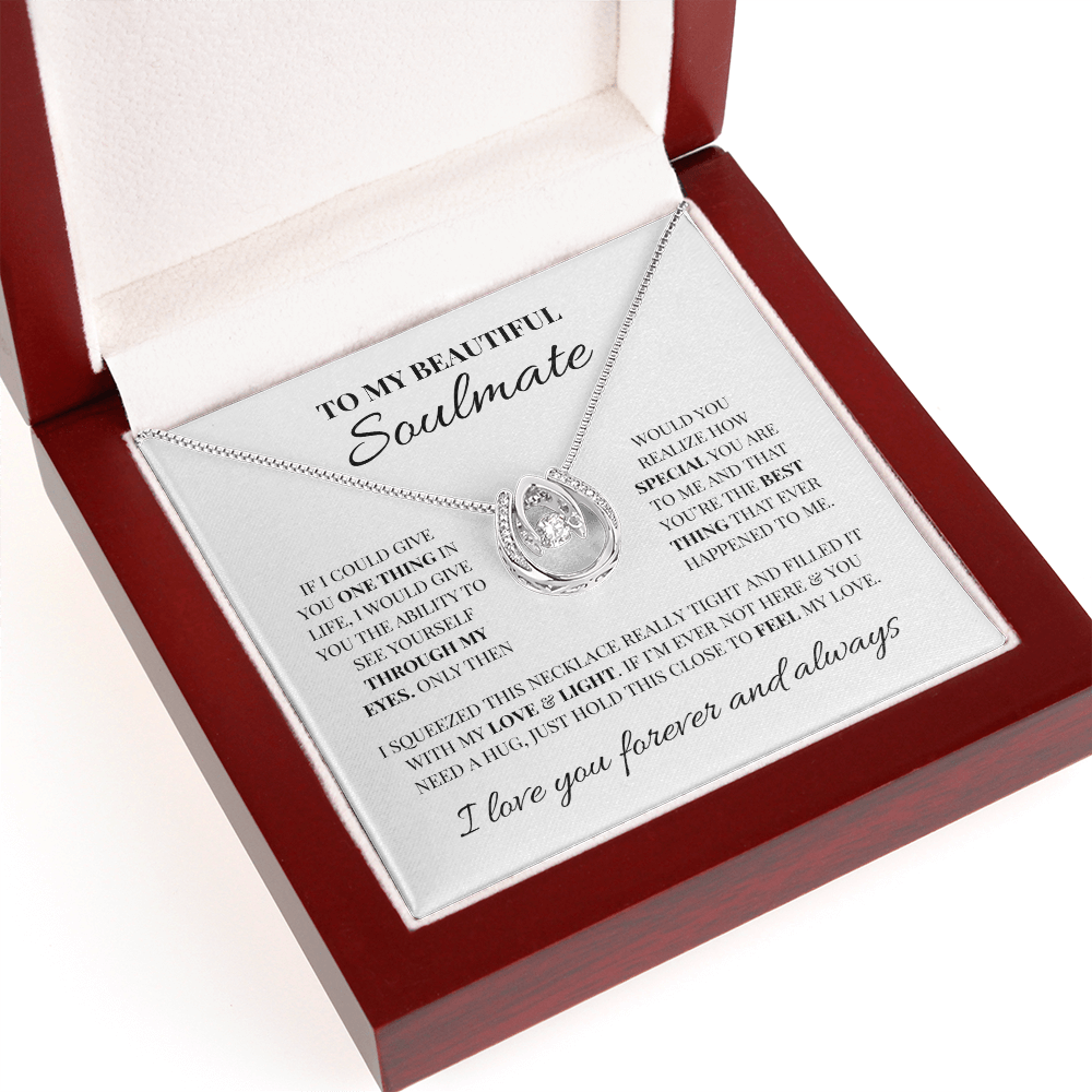 To My Beautiful Soulmate | Lucky in Love Necklace