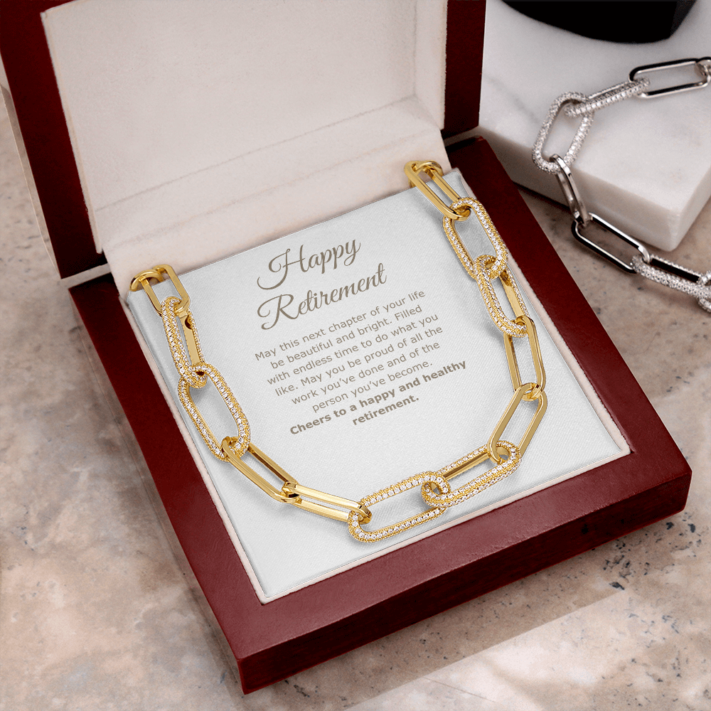 Happy Retirement | Paperclip Chain Necklace