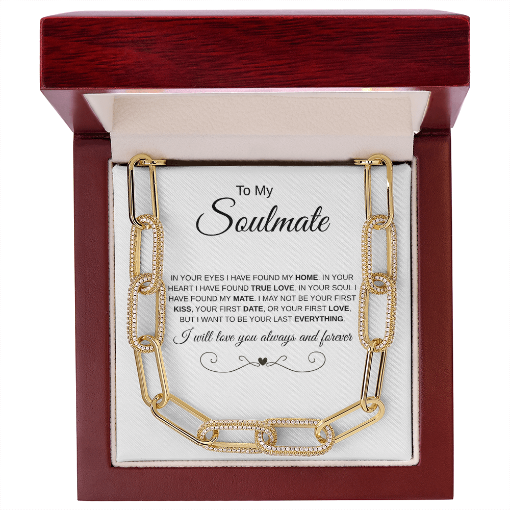 To My Soulmate | Paperclip Chain Necklace