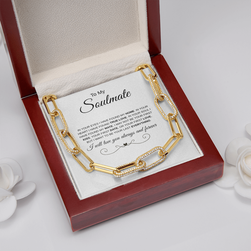To My Soulmate | Paperclip Chain Necklace