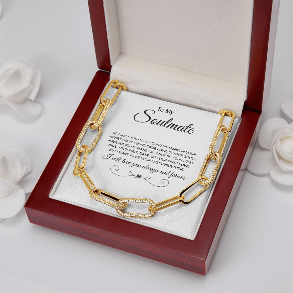 To My Soulmate | Paperclip Chain Necklace