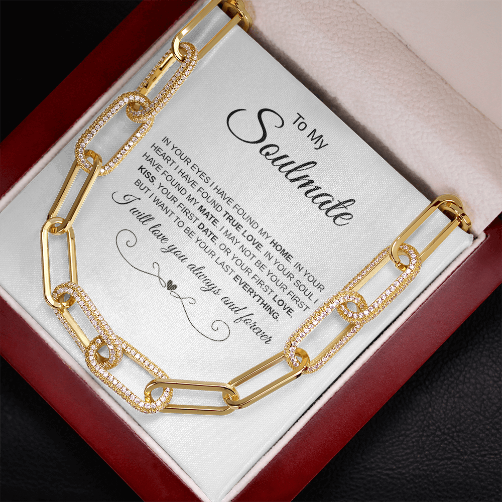 To My Soulmate | Paperclip Chain Necklace