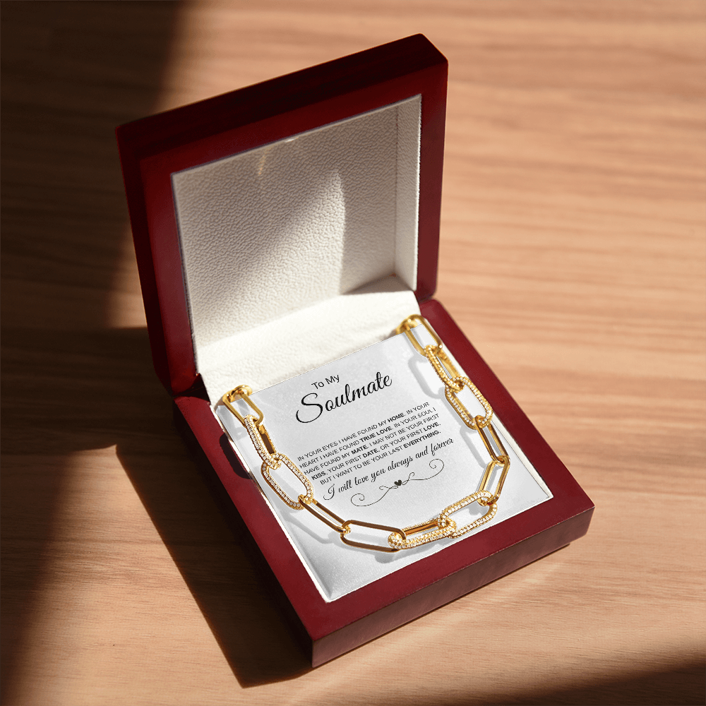 To My Soulmate | Paperclip Chain Necklace