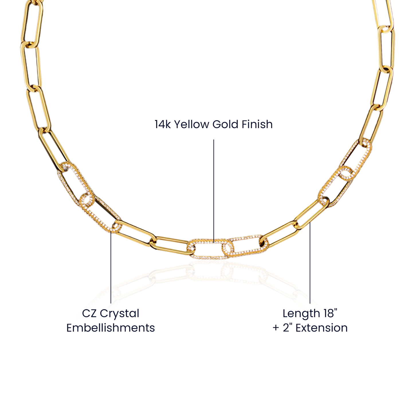 Happy Retirement | Paperclip Chain Necklace