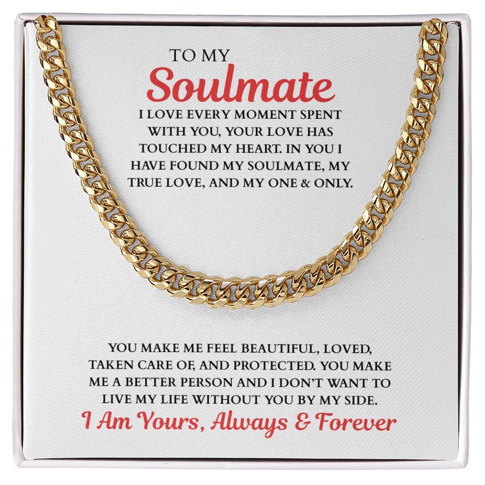 TO MY Soulmate | Cuban Link Chain
