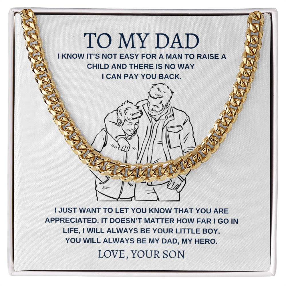 To My Dad | Cuban Link Chain