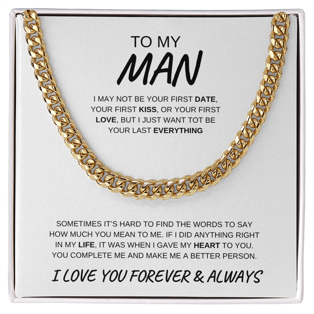 To My Man | Cuban Link Chain