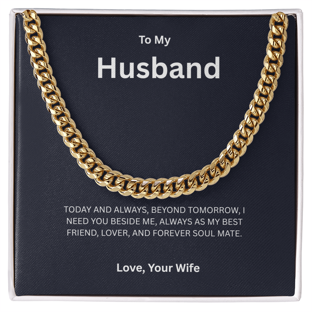 To My Husband | Cuban Link Chain