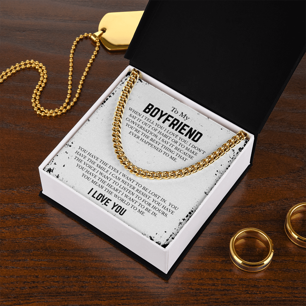 To My BOYFRIEND | Cuban Link Chain