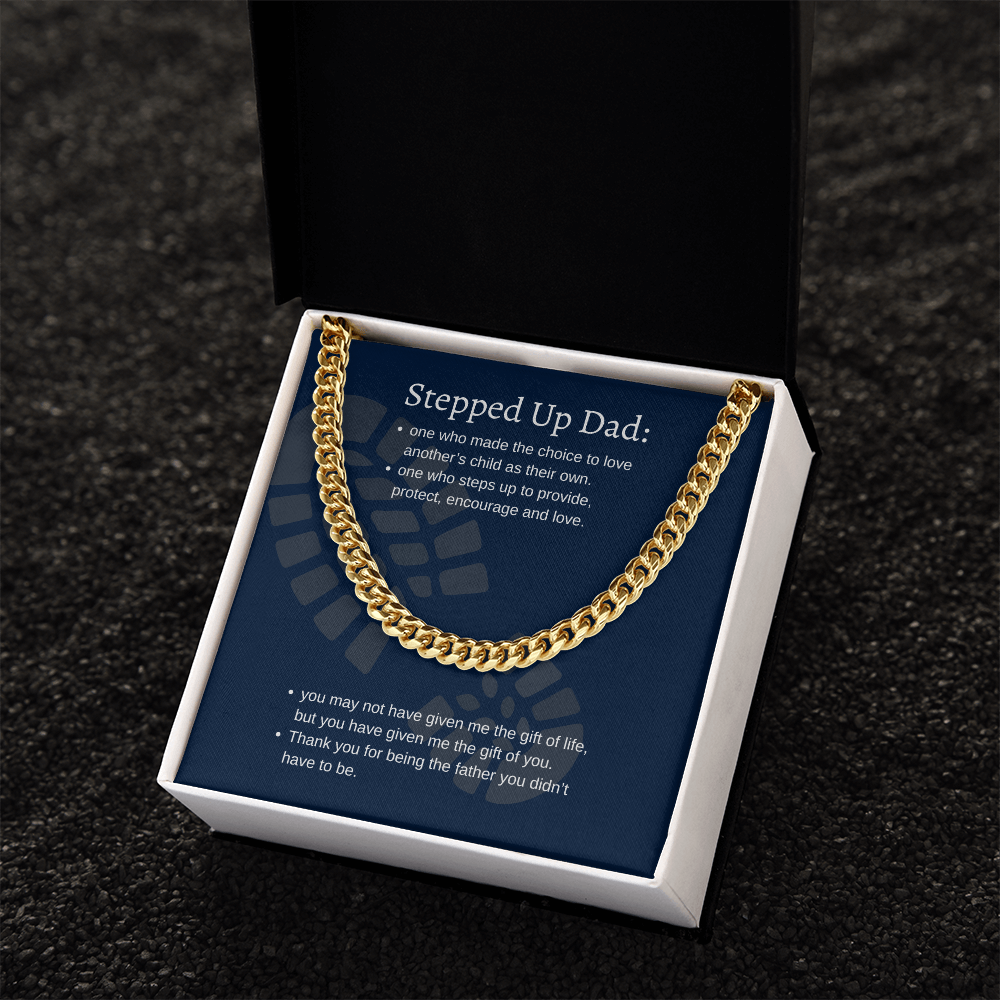 Stepped Up Dad | Cuban Link Chain