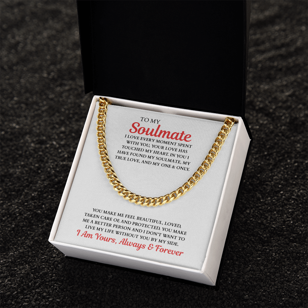 TO MY Soulmate | Cuban Link Chain