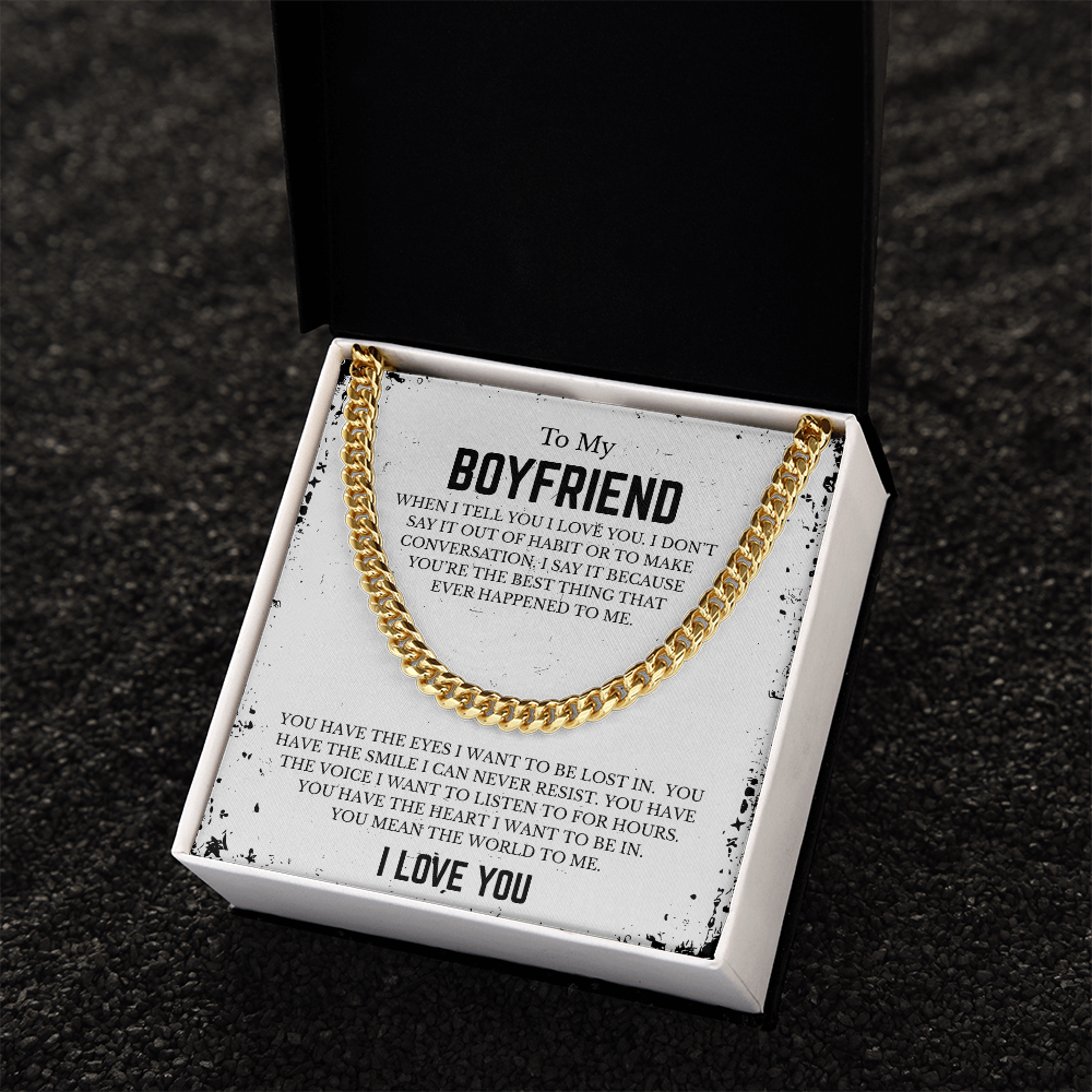 To My BOYFRIEND | Cuban Link Chain