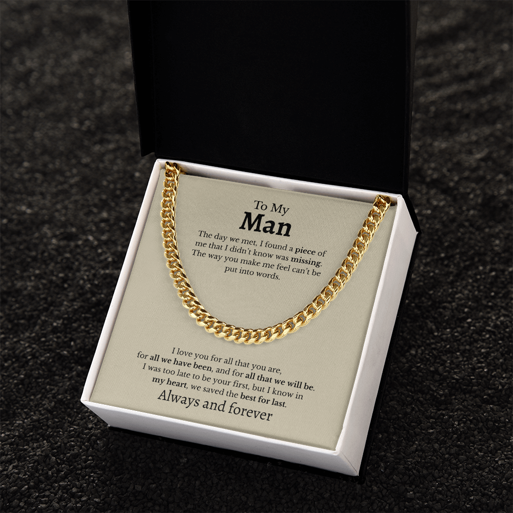 To My Man | Cuban Link Chain