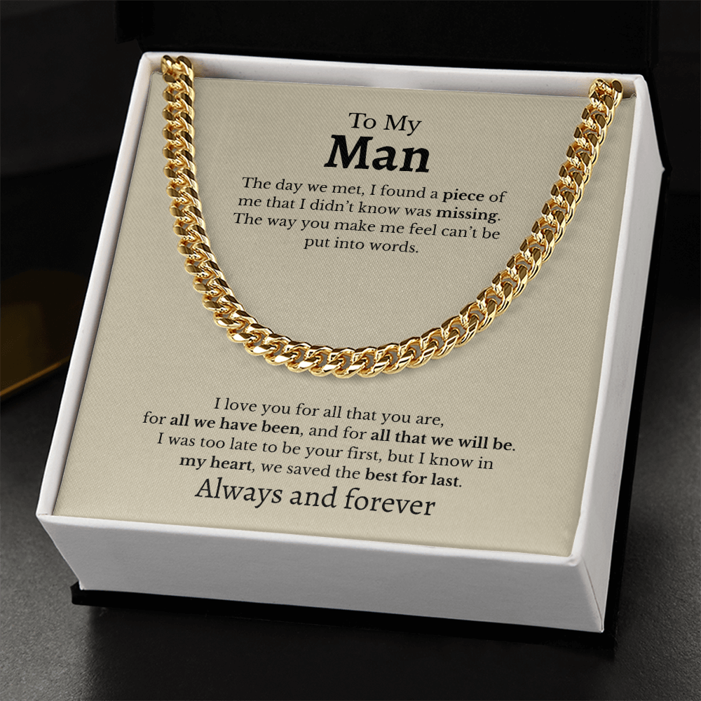 To My Man | Cuban Link Chain