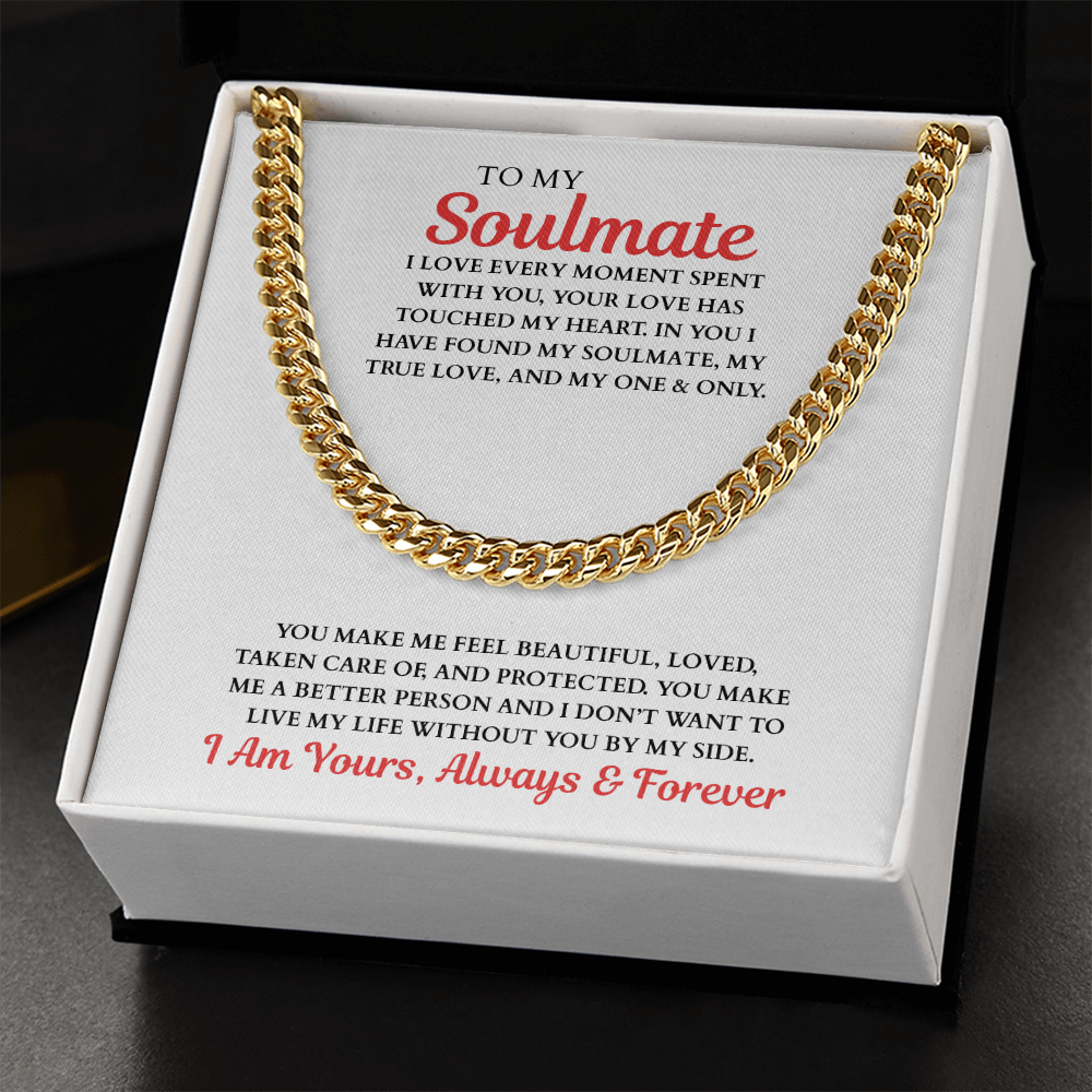 TO MY Soulmate | Cuban Link Chain