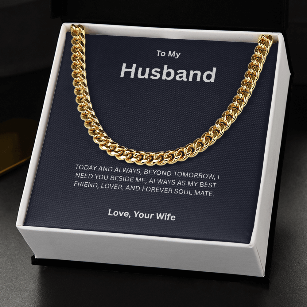 To My Husband | Cuban Link Chain