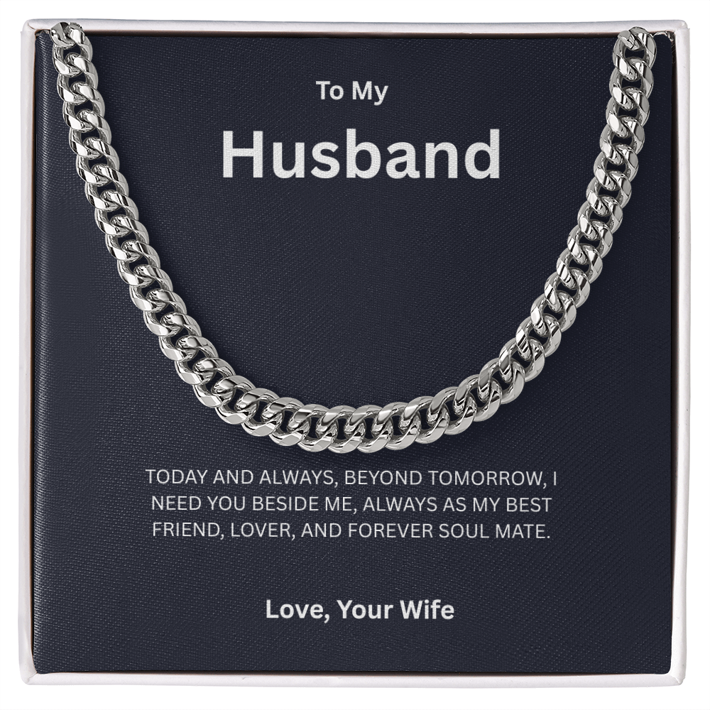To My Husband | Cuban Link Chain