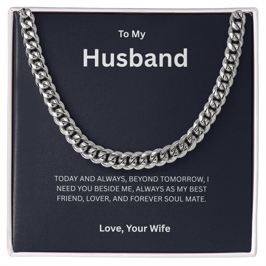 To My Husband | Cuban Link Chain