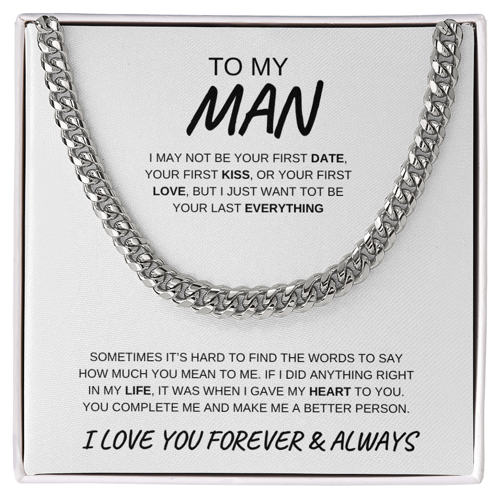 To My Man | Cuban Link Chain