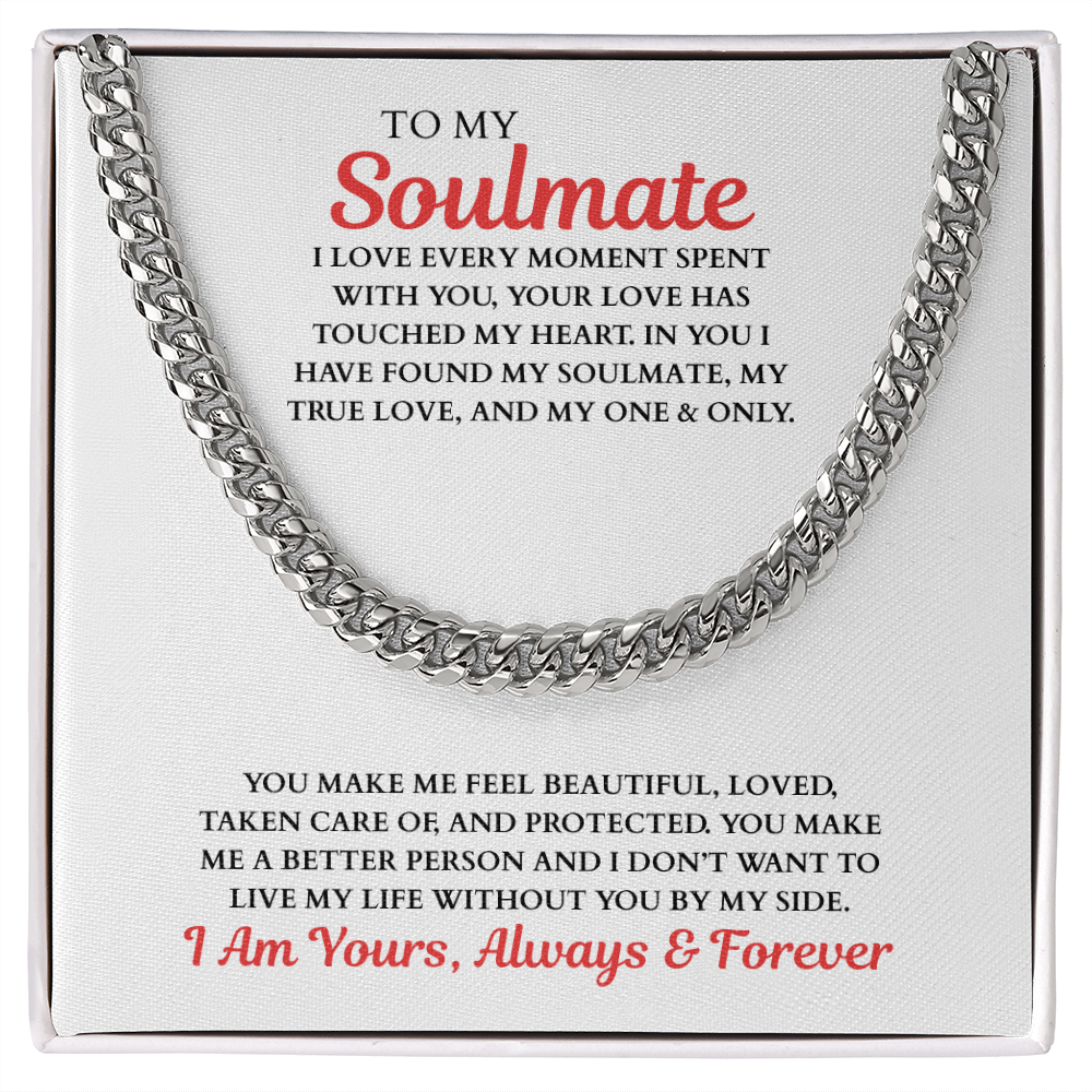 TO MY Soulmate | Cuban Link Chain