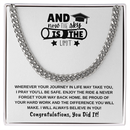 Sky is the Limit Graduation | Cuban Link Chain