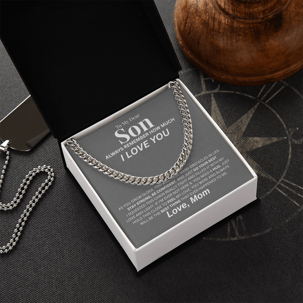 To My Dear Son | Cuban Link Chain