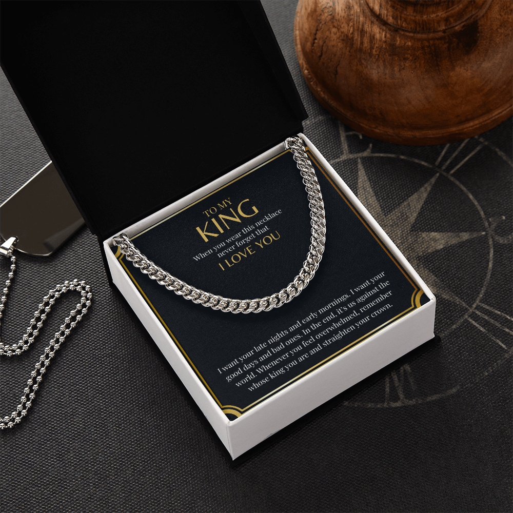 To My King | Cuban Link Chain